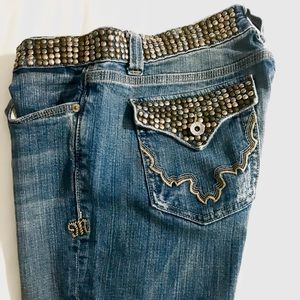 Miss Me jeans size 30 - studded denim style 🔥